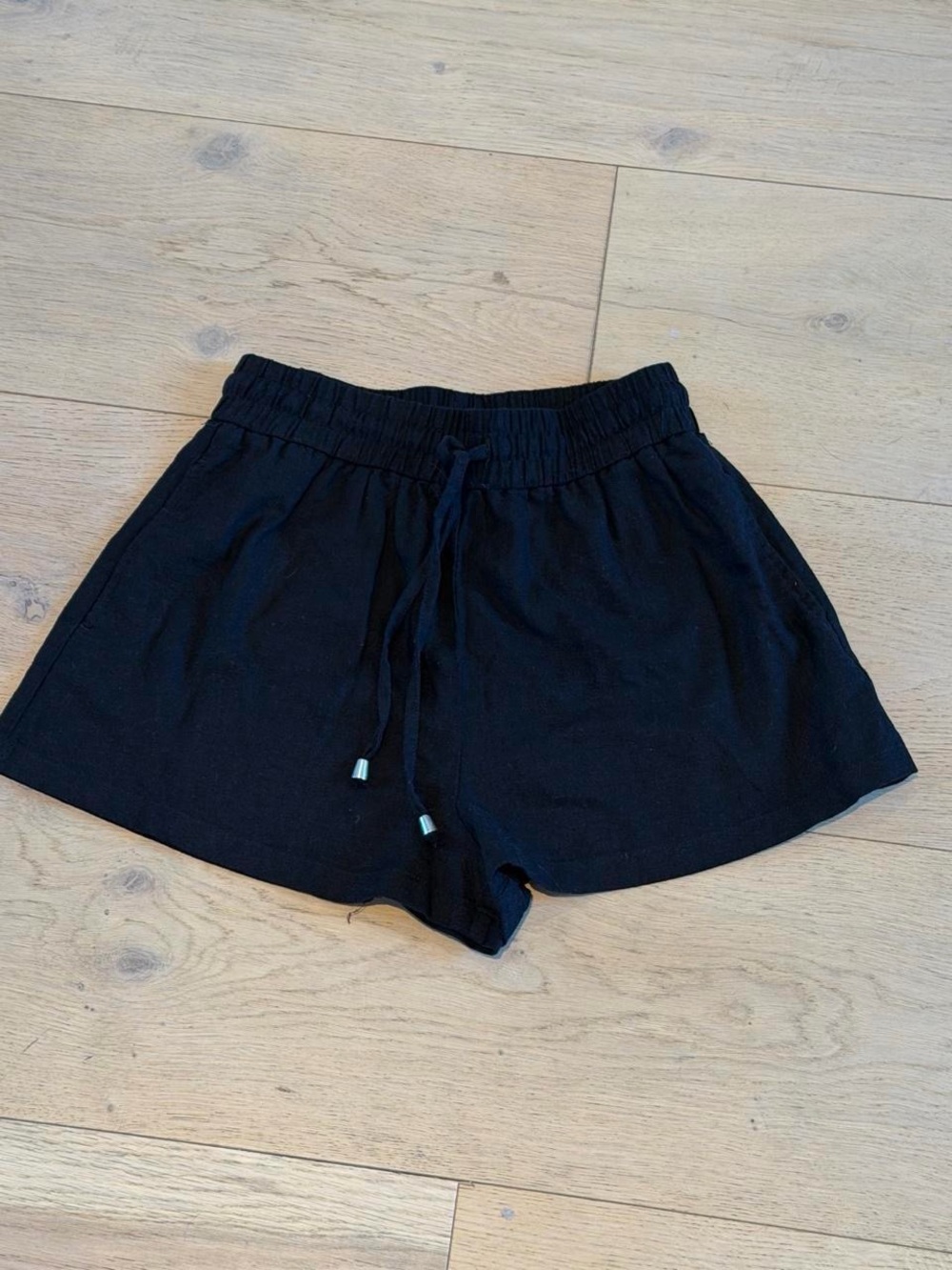 Zara Linen Drawstring Shorts